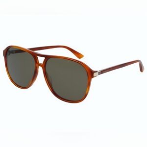 Gucci Tan Aviator Sunglasses